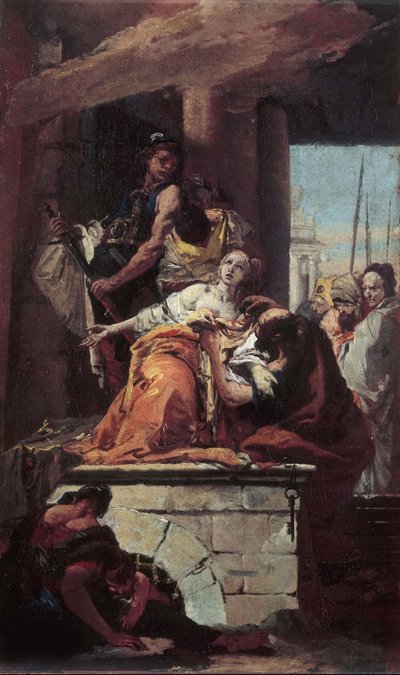 聖アガサの殉教、1734年頃。 作： Giambattista Tiepolo