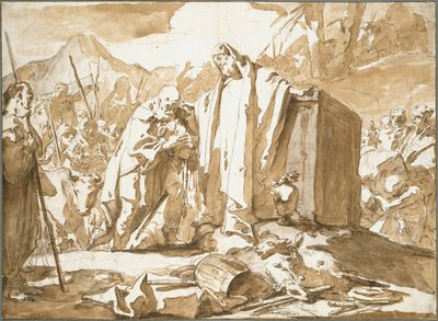 アブラハムとメルキゼデクの出会い 作： Giambattista Tiepolo