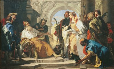 クロッタ家の守護聖人 作： Giambattista Tiepolo
