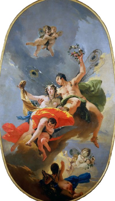 ゼファーとフローラの勝利、1735年頃。 作： Giambattista Tiepolo