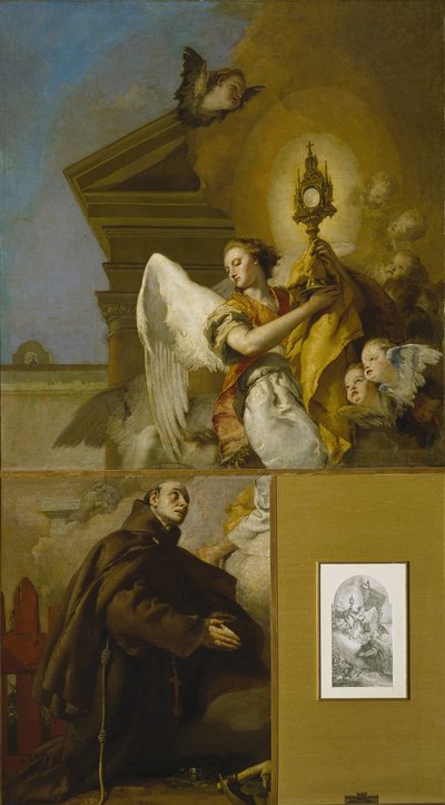 聖パスカルバイロンのビジョン、1767-1769 作： Giambattista Tiepolo