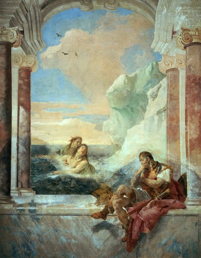 アキレスを慰めるテティス、1757年。 作： Giambattista Tiepolo