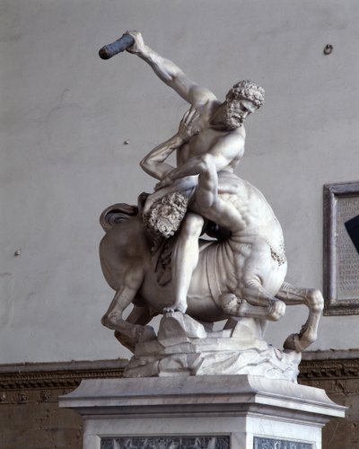 ケンタウロスを殺すヘラクレス（大理石）（353893-4も参照） 作： Giambologna
