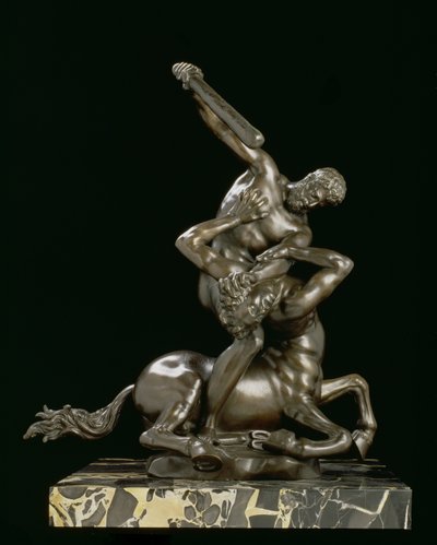 ヘラクレスとケンタウロスユーリオン（ブロンズ） 作： Giambologna