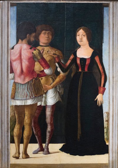 ブルータス、ルクレティアとコラティヌス 1490年頃 パネルに油彩、テンペラ 作： Gian Francesco de