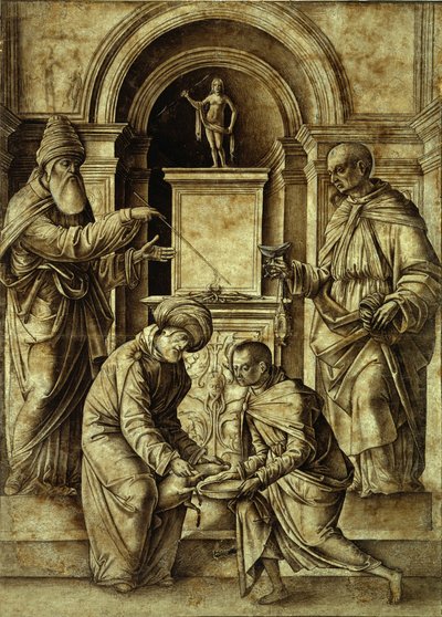 犠牲のシーン 作： Gian Francesco de Maineri