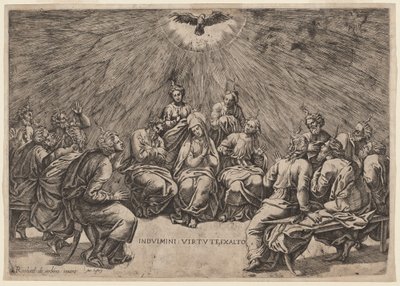 ペンテコステ 作： Gian Jacopo Caraglio, after Raphael