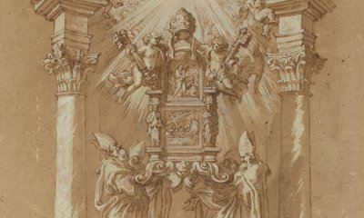 サン・ピエトロの「カッテラ」の研究 作： Gian Lorenzo (studio of) Bernini