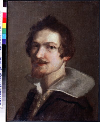 「自画像」 ベルニーニとして知られるジャンロレンツォ ベルニーニ (1598-1680) による絵画、1630 年頃 セルプホフ、国立歴史美術館 作： Gian Lorenzo Bernini
