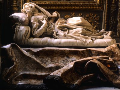 イタリア、ローマ、サン・フランチェスコ・リーパ教会、福者ルドヴィカ・アルベルトーニ 作： Gian Lorenzo Bernini