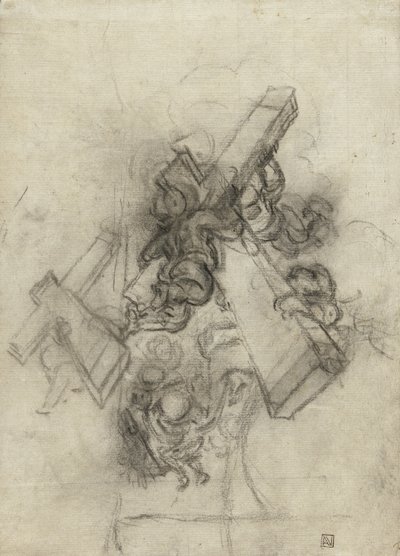 十字架を運ぶプッティ、1672-75 作： Gian Lorenzo Bernini