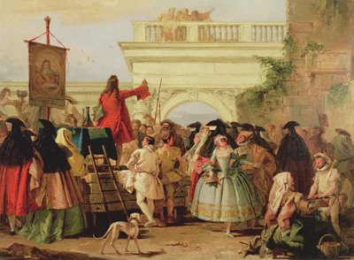 The Charlatan 作： Giovanni Domenico Tiepolo