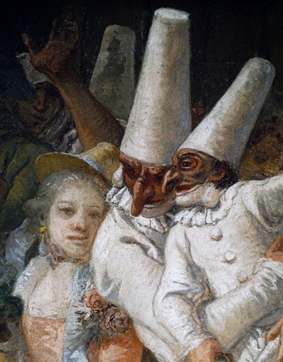 プルチネルラと曲芸師たち」詳細 作： Giandomenico  Tiepolo