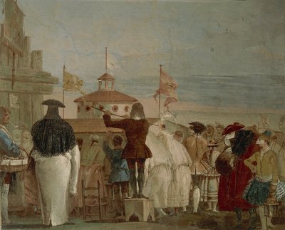 新世界（ヴェネツィアのカーニバル 作： Giandomenico  Tiepolo