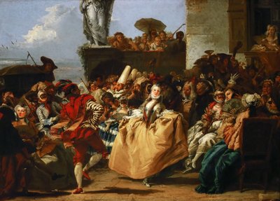 カーニバルシーン、メヌエット 作： Giovanni Domenico Tiepolo