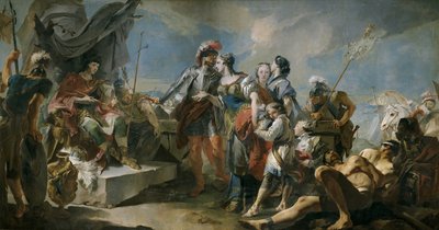 アウレリアヌス帝の前のゼノビア女王、1717年 作： Giovanni Domenico Tiepolo