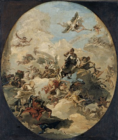 ヘラクレスの神格化 作： Giovanni Domenico Tiepolo