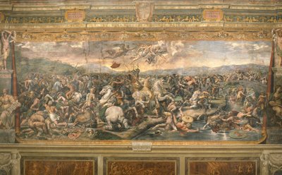 ミルビアン橋の戦い、1517年から1524年 作： Gianfrancesco Penni