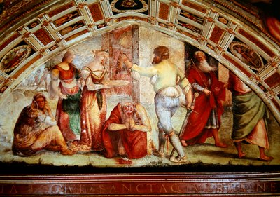 洗礼者ヨハネの斬首、1519年 作： Giannicola di Paolo
