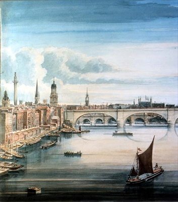 ニューロンドンブリッジとオールドロンドンブリッジの西の景色 作： Gideon Yates