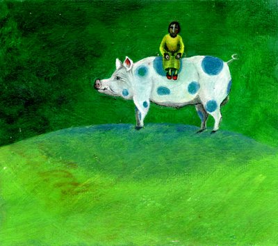 私の青い斑点のある豚が私を家に連れて行った、2003 作： Gigi Sudbury