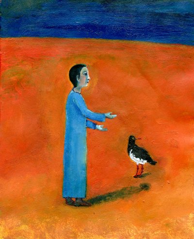 ミヤコドリ、2005年（紙に油彩） 作： Gigi Sudbury