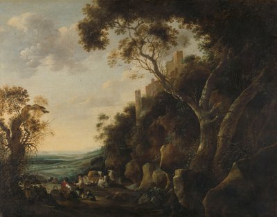 牧夫のいる風景 作： Gijsbert Gillisz de Hondecoeter