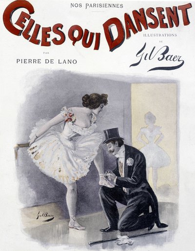 ダンサー - ピエール・ド・ラノの「Celles qui danse」に描かれたジル・ベールの絵（19世紀後半 作： Gil  Baer