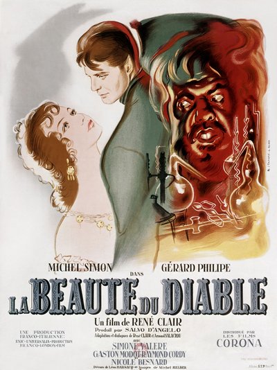 美女と悪魔』1950年（ポスター 作： ギルバート（活動期間1949-1968年）アラード