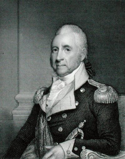 ジョン・ブルックス少将（1752-1825）ジェームズ・ヘリング（1794-1867）の原画をもとにアッシャー・ブラウン・デュラン（1796-1886）が彫刻（エングレーヴィング）。 作： Gilbert (after) Stuart