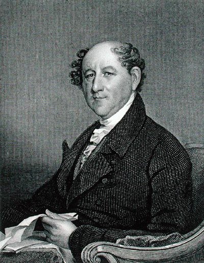 トーマス・ケリー（c.1795-c.1841）によるルーファス・キング（1755-1827）の彫刻（エングレーヴィング）。 作： Gilbert (after) Stuart