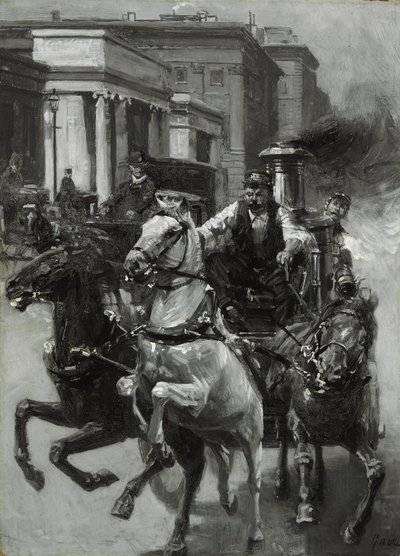 ラッシュトゥザファイアー、1900年頃 作： Gilbert Gaul