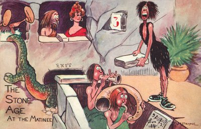 ストーンエイジ、マチネにて（カラーリトグラフ 作： Gilbert Morris Payne
