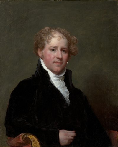 チャールズ・デイビス（1777–1821）、1808-09年頃（木製パネルに油彩） 作： Gilbert Stuart
