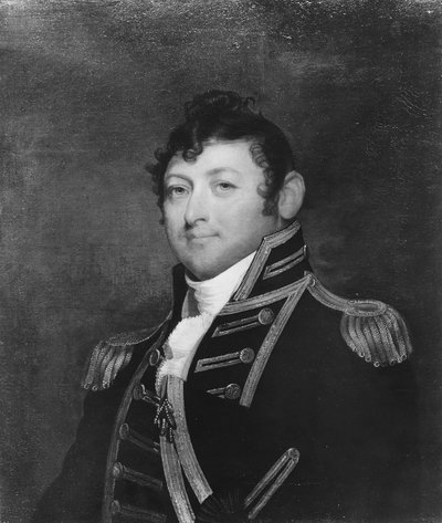 コモドールアイザックハル、1813-14年。 作： Gilbert Stuart