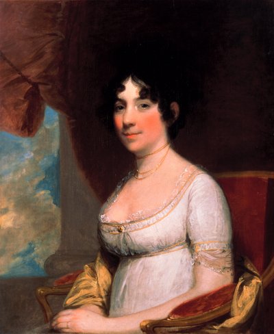 ドリー・ペイン・マディソン (ジェームズ・マディソン夫人) 作： Gilbert Stuart