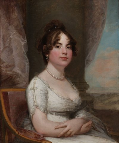 エリザベスベルツホーバーメイソン、c.1803-05（キャンバスに油彩） 作： Gilbert Stuart