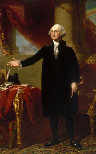 ジョージ・ワシントン（ランズドーン・ポートレート） 作： Gilbert Stuart