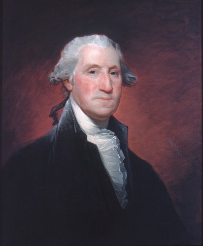 ジョージ・ワシントン、c.1798-1800（帆布に油彩） 作： Gilbert Stuart