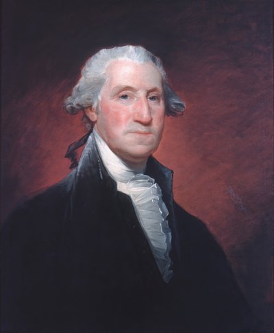 ジョージワシントン、ca。 1798-1800。 作： Gilbert Stuart
