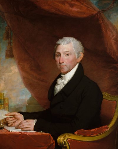 ジェームズモンロー1820-22。 作： Gilbert Stuart