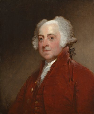 ジョン・アダムス、c。 1821年。 作： Gilbert Stuart