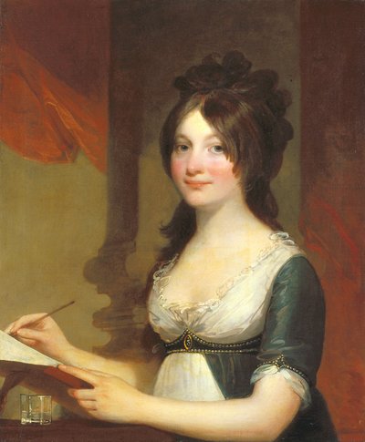 若い女性の肖像（キャンバスに油彩） 作： Gilbert Stuart