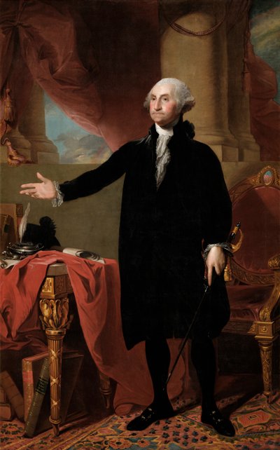 ジョージ・ワシントンの肖像 作： Gilbert Stuart