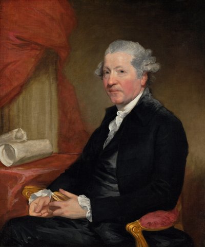 ジョシュア・レイノルズ卿、1784年。 作： Gilbert Stuart