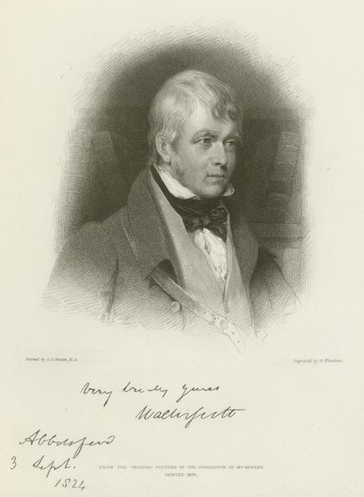 ウォルター・スコット卿 作： Gilbert Stuart Newton