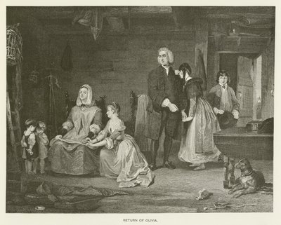 オリビアの帰還 作： Gilbert Stuart after Newton
