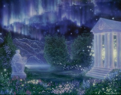オーロラの庭,1990（アクリル、キャンバス） 作： Gilbert Williams