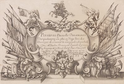 いくつかの小品と装飾品 Darquebuzerie 第 4 拡張版、ca. 1776年。 作： Gilles Antoine Demarteau
