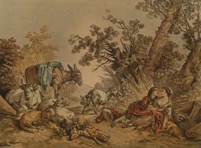 La Grande Pastorale、No.602、Pastoral Scene、c1740-1770、1913 作： Gilles Demarteau